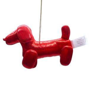NWT Fabric Balloon Animal Christmas Ornament- Wondershop - dachshund